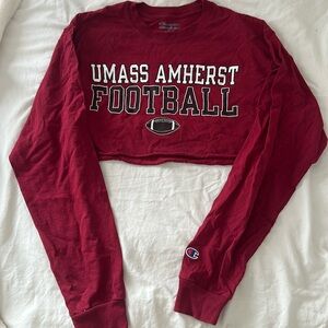Cropped UMass Amherst Football Longsleeve